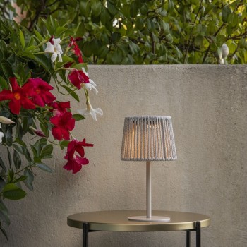 Solar Table Lamp Lino, beige