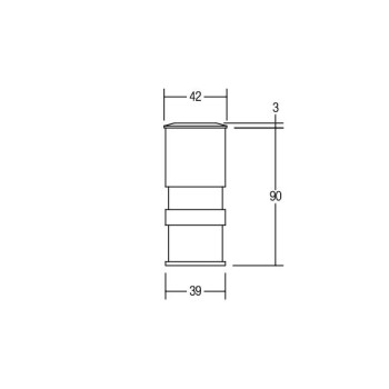 Brumberg EB-Bodenleuchte AMUND rund es, 860 1W 350mA IP65