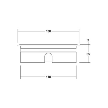 Brumberg EB-Bodenleuchte HYBRIDE rund es, 830 on/off 9W 24V IP67