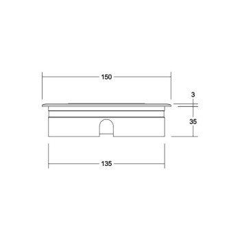 Brumberg EB-Bodenleuchte HYBRIDE rund es, 830 on/off 12W 24V IP67