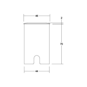 Brumberg EB-Bodenleuchte HYBRIDE rund es, 830 1,4W 24V IP65