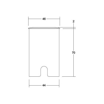 Brumberg EB-Bodenleuchte HYBRIDE rund es, 830 1,4W 24V IP65