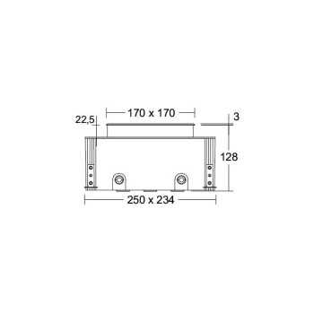 Brumberg EB-Decken-/Bodenleuchte LANKA, eckig es 830 on/off 12W 230V IP67