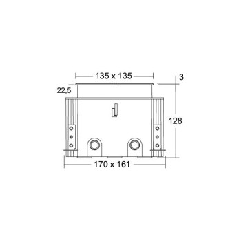 Brumberg EB-Bodenleuchte LANKO eckig sw, 830 on/off 8W 230V IP67 schwenk