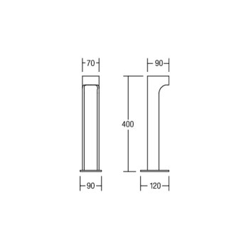 Brumberg Pollerl. sw on/off 7W 230V, IP54