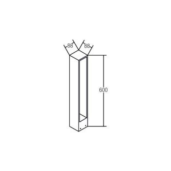 Brumberg Pollerl. TRIAN gra 830, on/off 12,5W 230V IP54