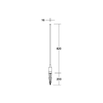 Brumberg Spiessstrahler  VITI rechte. gra, 930 on/off 10W 230V IP65