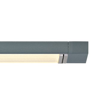 Pendant luminaire LISGO STRAIGHT 2.0, matt grey, 120-277V, 50-60Hz, 24V DC, LED, 2700K, 2950lm, 32W, CRI>90, Integrated LED, height adjustable, can be shortened