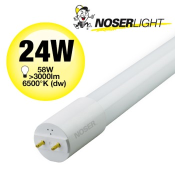 NOSER T8 LED Röhre, matt, G13, 150cm, 24W, 2150lm, 6500K