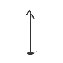 LED Lampe de lecture SORIA, 2-flammes, noir mat