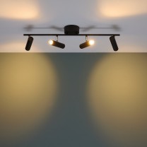 LED Spot SORIA 4-flg., noir