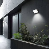 LED Wandleuchte CURIE GLASS 260mm, weiss
