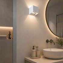 LED Wandleuchte RIBERA, IP54, weiss