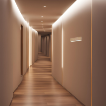 LED Wandleuchte LIGA, Holz