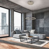 LISA-40 LED pendant light, bronze effect