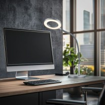 LED-Tischleuchte TESSA-T-Flex, graphit anthrazit - Flexschlauch stoffummantelt grau LED-Tischleuchte TESSA-T-Flex, graphit anthrazit - Flexschlauch stoffummantelt grau