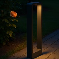NOSER LED Aussenleuchte ARC, schwarz, warmweisses Licht