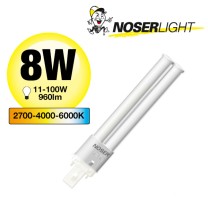 NOSEC-S/LED, G23, 8W, 960lm, 3000 /4000 / 6500K, 240V