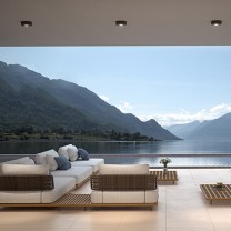 LED Wand-/Deckenleuchte CMD 9038, anthrazit