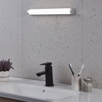 LED Spiegelleuchte TRAGACETE 450mm, 1-flg., silber / chrom