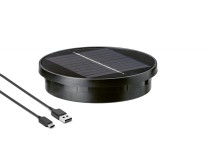 Panel schwarz D12.5cm mit USB-Kabel Panel schwarz D12.5cm mit USB-Kabel