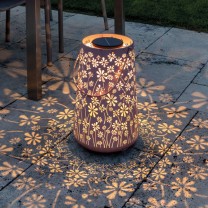 Solar Antic Lantern Daisy, 1LED warmweiss, 32.5x20cm, old rose Solar Antic Lantern Daisy, 1LED warmweiss, 32.5x20cm, old rose