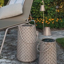 Solar Antic Lantern Platin, 1LED warmweiss, 46x28cm, platin Solar Antic Lantern Platin, 1LED warmweiss, 46x28cm, platin