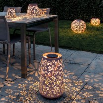 Solar Antic Lantern Daisy, 1LED warmweiss, 46x28cm, old rose Solar Antic Lantern Daisy, 1LED warmweiss, 46x28cm, old rose