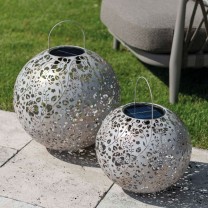 Solar Antic Ball Flower 30, 1LED warmweiss, D30cm, creme Solar Antic Ball Flower 30, 1LED warmweiss, D30cm, creme