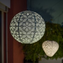 Solar Lantern round lightblue Solar Lantern round lightblue