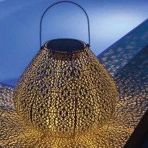 Solar Antic Lantern Jade M, 1LED warmweiss, D24xH29cm, beige Solar Antic Lantern Jade M, 1LED warmweiss, D24xH29cm, beige