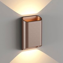 LED Wandleuchte DIAZ L, bronze gebürstet