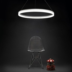 LED Pendelleuchte CIRC Round D1000, weiss matt