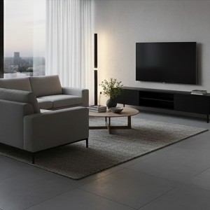 LED Stehleuchte/Deckenfluter SORIA, schwarz-matt