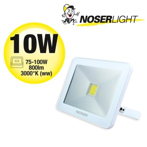 NOSER iLight LED Strahler 1x10W, 800lm, 3000°K - super flach, super schmal und super leuchtstark!, Art. Nr. 01-410F