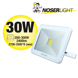 NOSER iLight LED Strahler 1x30W, 2400lm, 3000°K, - super flach, super schmal und super leistungsstark! Art. Nr. 01-430F