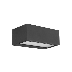 Wall lamp IP44 NEMESIS ALUMINIUM 70*170mm R7S 100W anthracite