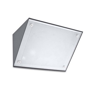 Applique IP65 CURIE GLASS 350mm LED 25.2W 3000K anthracite 1530Lm