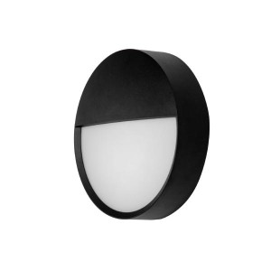 Brumberg AB-Wandleuchte  EYE rund sw 857, on/off 12W 230V IP65
