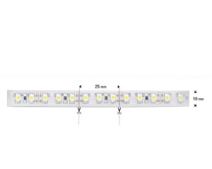 NOSER LED -Strip, weiss, 5800-6500K, OUTDOOR, 12VDC, silikoniert, IP65, 24W