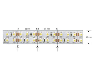 NOSER High Power LED-Strip, Farbe gelb, OUTDOOR, 12VDC, silikoniert, IP65, 84W