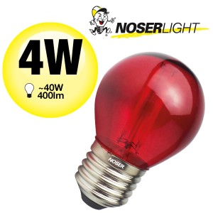 NOSER LED  Filament G45 Tropfenlampe, rot, E27, IP44