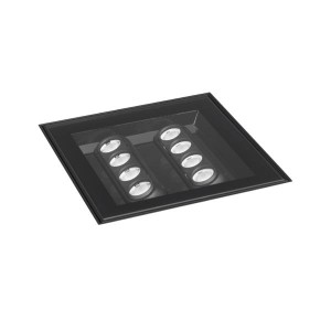 Brumberg EB-Bodenleuchte LANKO eckig sw, 830 on/off 12W 230V IP67 schwenk