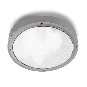 Ceiling Lamp IP65 BASIC TECHNOPLOYMER D:300mm LED 14.5W 4000K grey 1373Lm