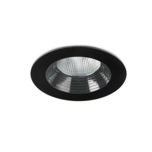 Downlight IP65 DAKO FIXED D:175mm LED 18W 3000K noir m?tallique 1821Lm