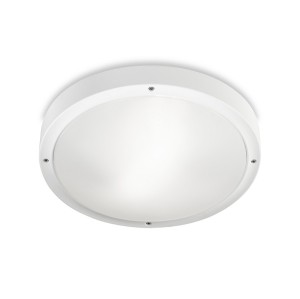 Plafonnier IP65 BASIC TECHNOPOLYMER D:360mm LED 22.3W 3000K blanc 2535Lm