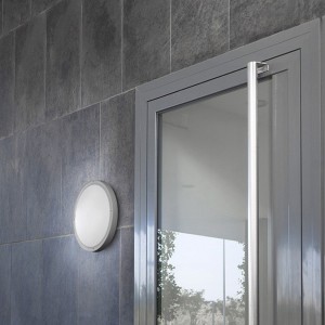 LED Wand- Deckenleuchte BASIC D260mm, grau