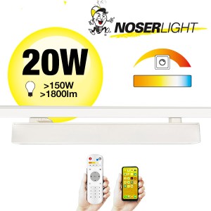 NOSER LED linear (3 Phase) blanc, 20W, Tunable white & DIM