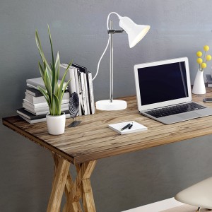 Lampe de table LOANO, blanc