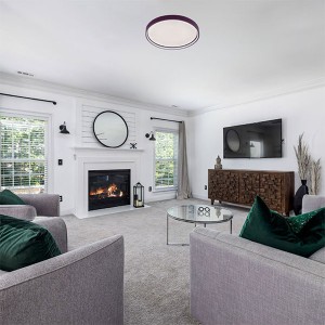 LED Deckenleuchte SERRADA, schwarz